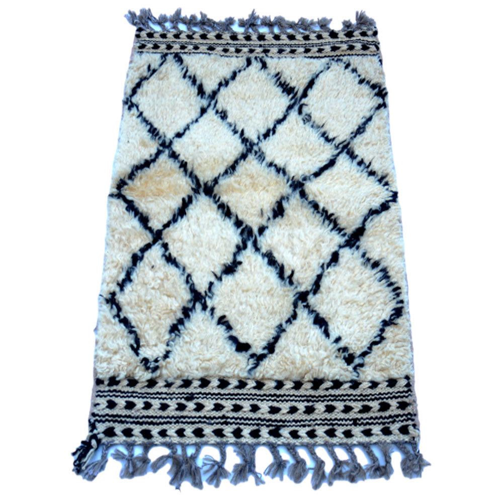 Berber Clay Ash Fluffy HandKnotted Soft Rug-2