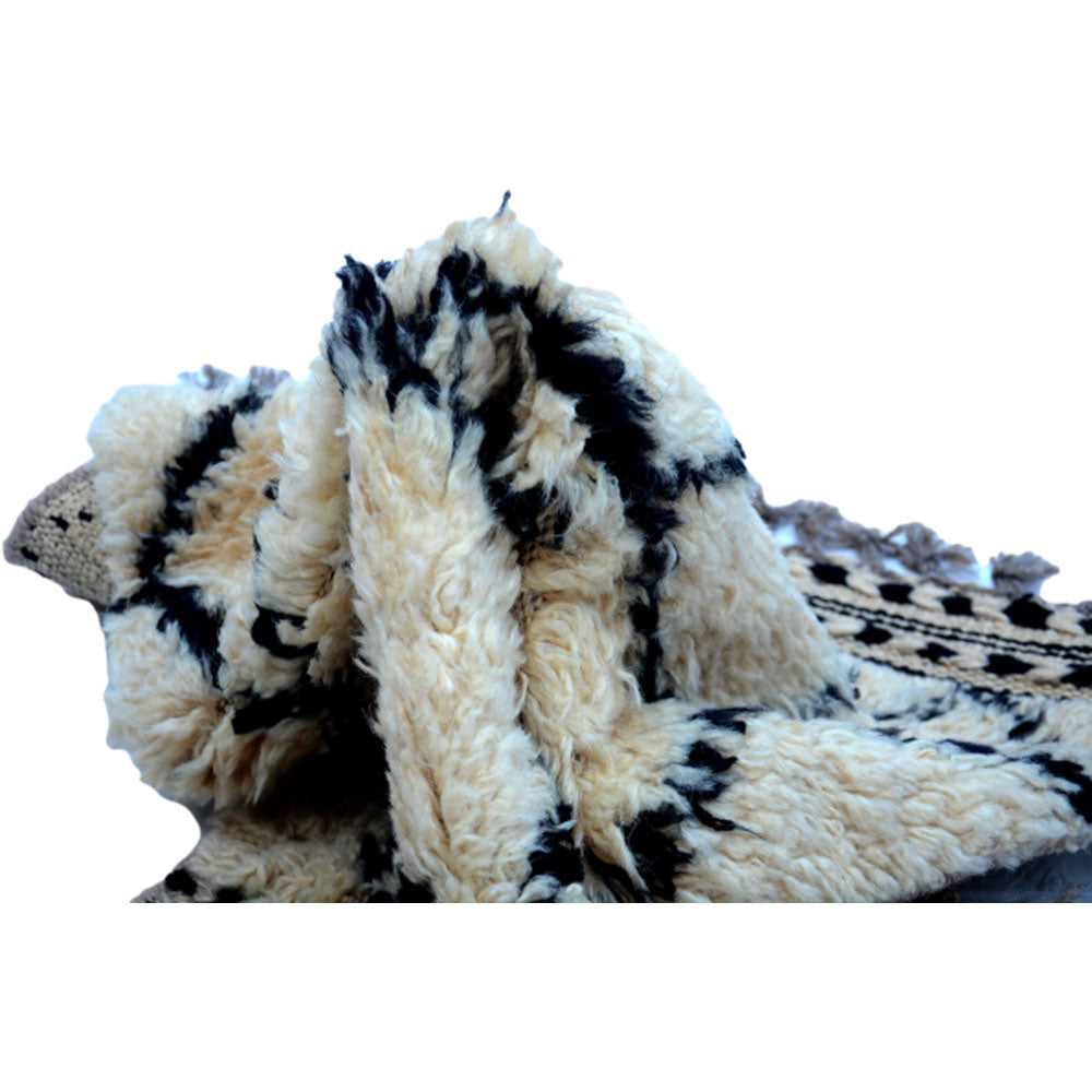 Berber Clay Ash Fluffy HandKnotted Soft Rug-4