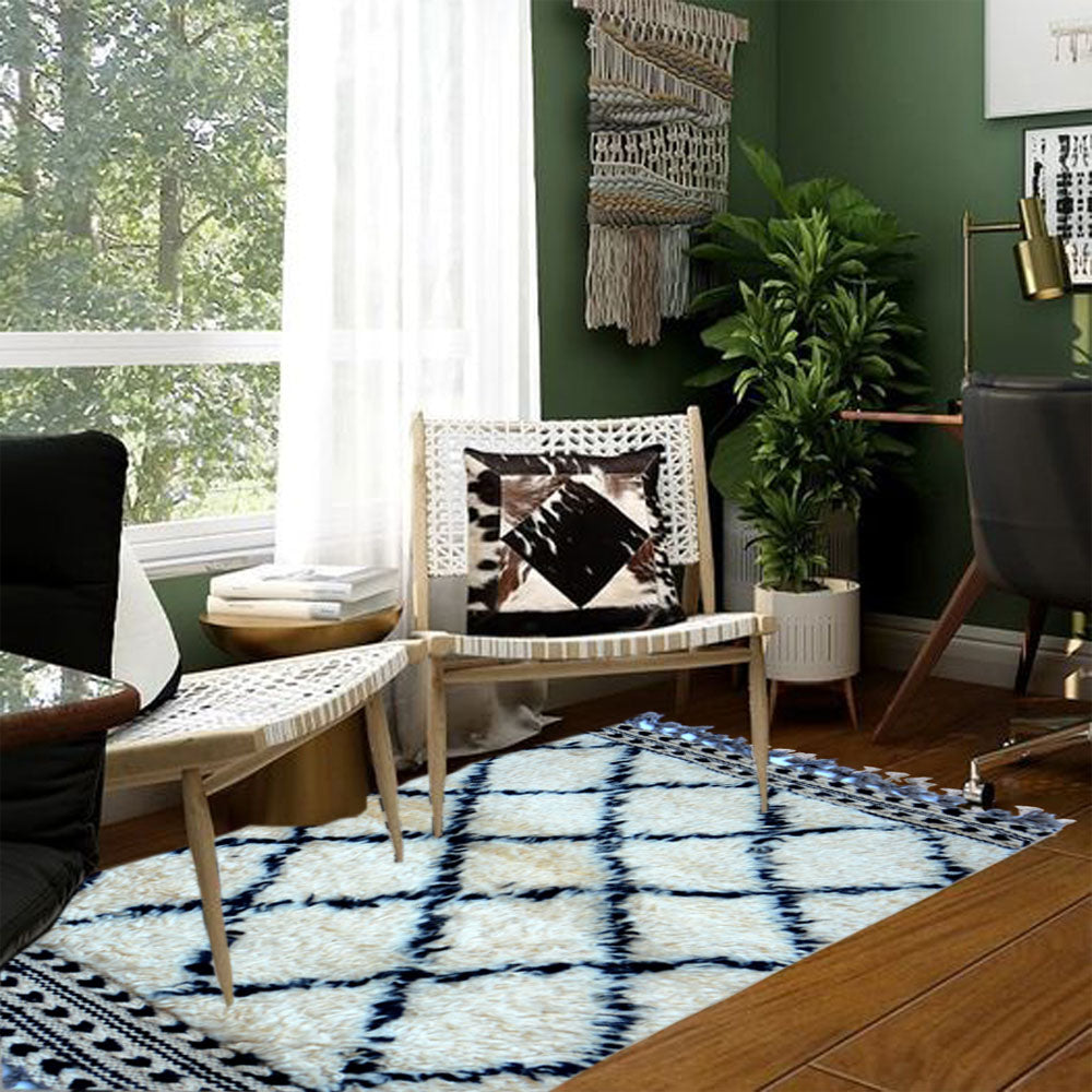 Berber Clay Ash Fluffy HandKnotted Soft Rug-0